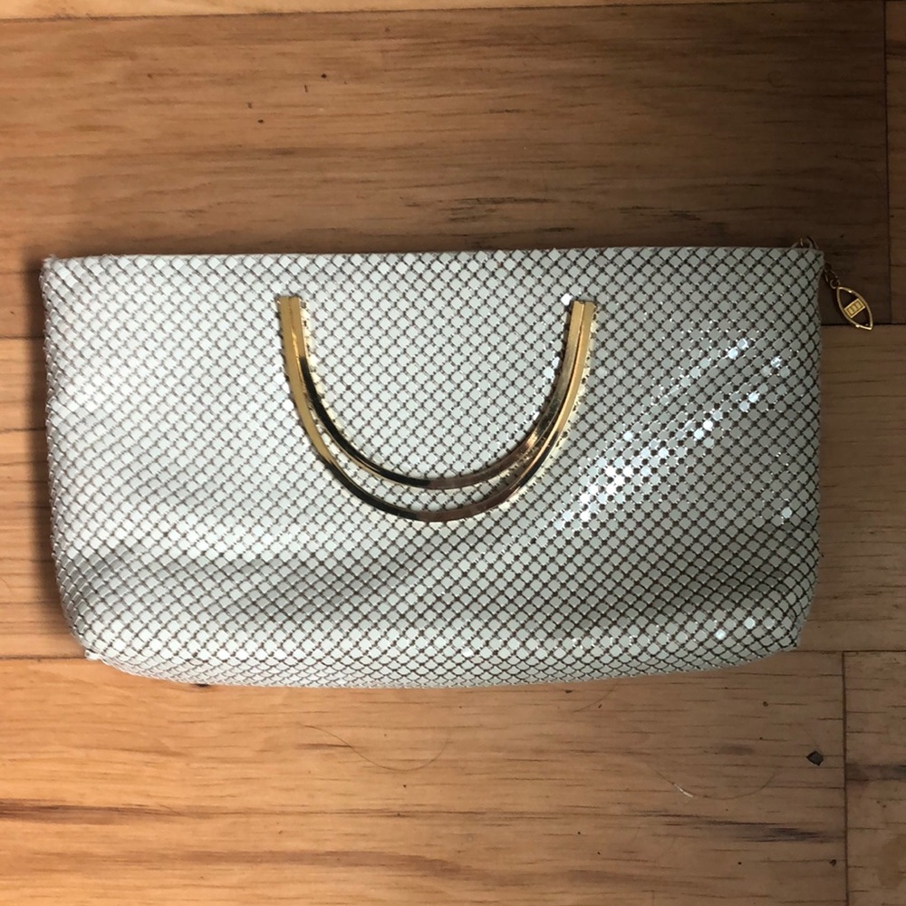 Ashley Moore Cream Mesh Bag. Vintage.